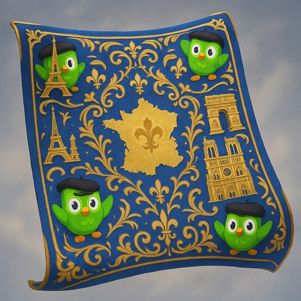 French Language Learning Carpet